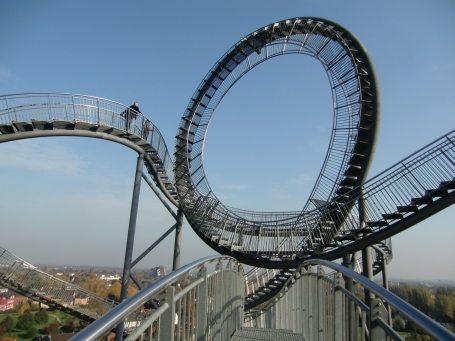 Duisburg-Wanheim-Angerhausen : Berzeliusstraße, Heinrich-Hildebrand-Höhe, Tiger & Turtle, Loopingbereich